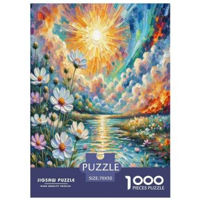Kosmos Bipinnatus Puzzles 1000 Teile Schwer Puzzle Spielzeug Pädagogisches Spiel Impossible Herausforderung Spielzeug Für Erwachsene Und Kinder Ab 12 Jahren 70x50cm/1000pcs von ChengzeTCo